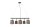 Pendelleuchte Schwarz Braun Beige Stoff Metall 5-flmg