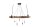 Suspension en bois naturel152 cm de long 5-flamme confortable