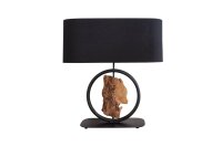 Lampe de table en bois tissu anti-éblouissement 58...