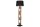 Stehlampe Stoff Holz 177cm hoch blendarm in Schwarz