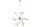 XXL Suspension en métal L:87 cm E27 14-flamme en or
