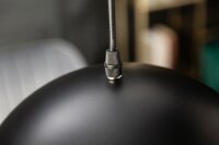 Runde Pendelleuchte Schwarz Gold Metall Ø30 cm Retro