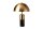 Lampe de table métal noir or liseuse E27 hauteur 52 cm