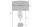 Lampe de table argent noir tête de mort E27 métal tissu