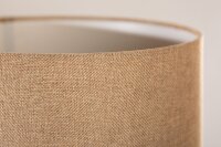 Blendarme Tischleuchte Holz Leinen 50 cm E27 wohnlich