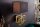 Wandlampe Stoff blendarm T:20 cm E27 in Gold Schwarz