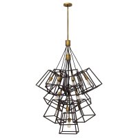 Lampe à suspension TORRE en bronze Ø85cm...