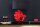 Tischleuchte Marmor Stoff Rot Schwarz 64 cm gemütlich
