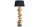 Stehlampe E27 Stoff Metall 122 cm in Gold Schwarz