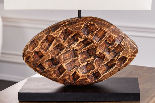 Lampe de table Blendarme Tissu Acacia Caoutchouc confortable