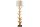 Stehleuchte Beige Stoffschirm Holz 175 cm Handarbeit