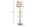 Stehleuchte Beige Stoffschirm Holz 175 cm Handarbeit