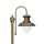 Wegeleuchte IP44 in Bronze Antik E27 210 cm Glas Messing