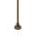 Wegeleuchte IP44 in Bronze Antik E27 210 cm Glas Messing