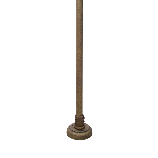 Lampe dextérieur à 2 flammes 210 cm E27 IP44 laiton Maritim