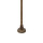 Wegeleuchte 3-flammig IP44 E27 210 cm Messing Glas