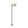 Maritime Wegeleuchte Messing Glas IP44 210 cm hoch E27