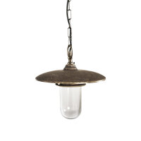 Suspension extérieure IP44 laiton verre E27...
