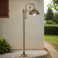 Lanterne de jardin laiton verre 148 cm en bronze antique...
