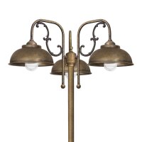 Lampadaire extérieur IP44 210 cm 3-flamme E27...