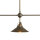 Plafonnier réglable en laiton L : 115 cm en bronze antique