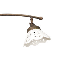 Spot de plafond à 2 flammes L : 69 cm Laiton...