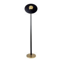 LED Stehleuchte Wohnzimmer 145 cm Eisen Messing massiv