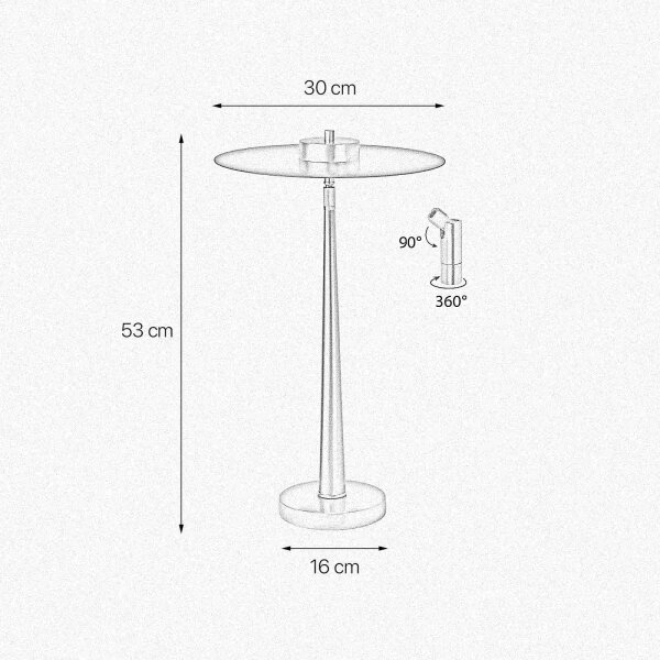 Lampe de table LED laiton fer H : 53 cm 2700 K Moderne