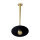 Plafonnier LED rond D : 30 cm en bronze clair noir