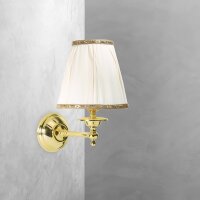 Applique chambre H : 26 cm petit laiton tissu