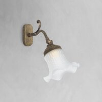 Wandlampe verstellbar E14 in Bronze Antik Weiß...
