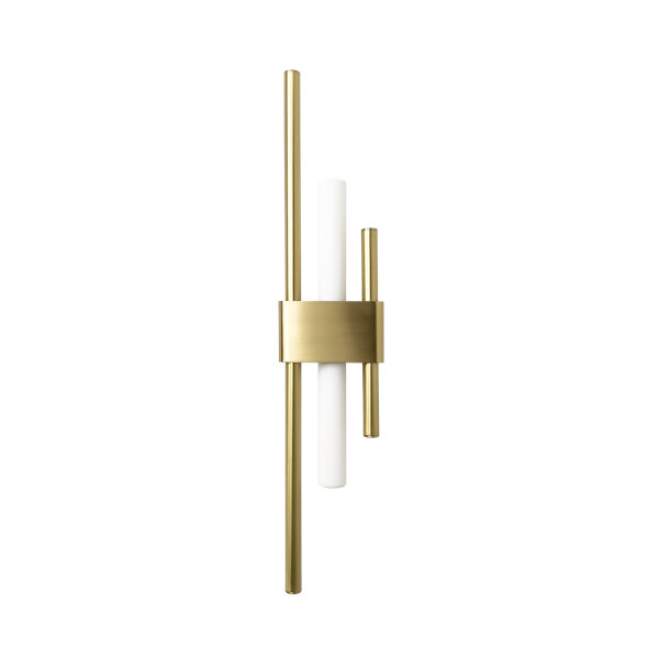 Applique laiton massif H : 50,5 cm Art Déco pour S14d