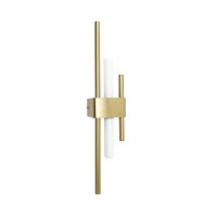 Wandlampe Messing massiv H: 50,5 cm Art Déco...