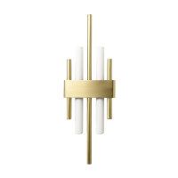 Wandleuchte Messing Art Déco für 2x S14d H:...