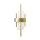 Wandleuchte Messing Art Déco für 2x S14d H: 50,5 cm