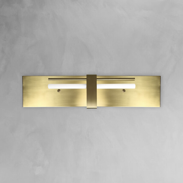 Applique laiton H : 80 cm grand massif en bronze clair pour S14d