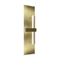 Applique laiton H : 80 cm grand massif en bronze clair...