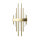 Art Déco Wandleuchte 70,5cm hoch Messing massiv 3x S14d