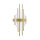 Art Déco Wandleuchte 70,5cm hoch Messing massiv 3x S14d