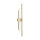 Wandlampe Messing massiv 70,5 cm hoch für S14d Art Déco