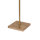 Stehlampe in Bronze hell Braun E27 160,5 cm Messing Stoff
