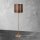 Stehlampe in Bronze hell Braun E27 160,5 cm Messing Stoff