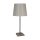 Tischlampe in Bronze matt Beige E27 45 cm Messing Stoff