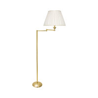 Lampadaire bras articulé 162 cm laiton tissu E27...