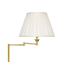 Lampadaire bras articulé 162 cm laiton tissu E27...