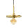 Lampe à suspendre 3 flammes en bronze clair E27 laiton massif