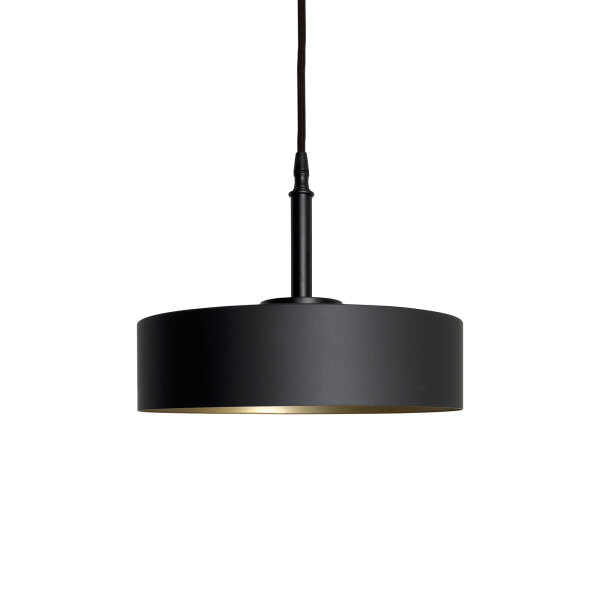 Suspension noir or E27 Ø 30 cm laiton fer