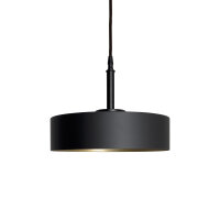 Suspension noir or E27 Ø 30 cm laiton fer