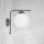 Applique verre laiton H : 25 cm en bronze blanc E27