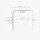 Applique verre laiton H : 25 cm en bronze blanc E27